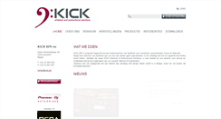 Desktop Screenshot of kick.be